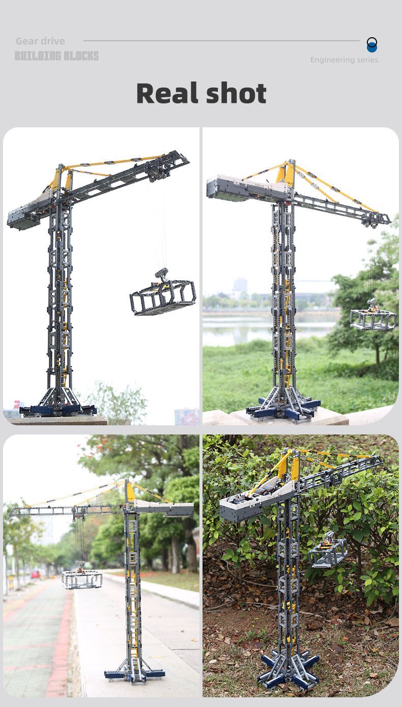 Remote Controlled Tower Crane MOC Brick Set