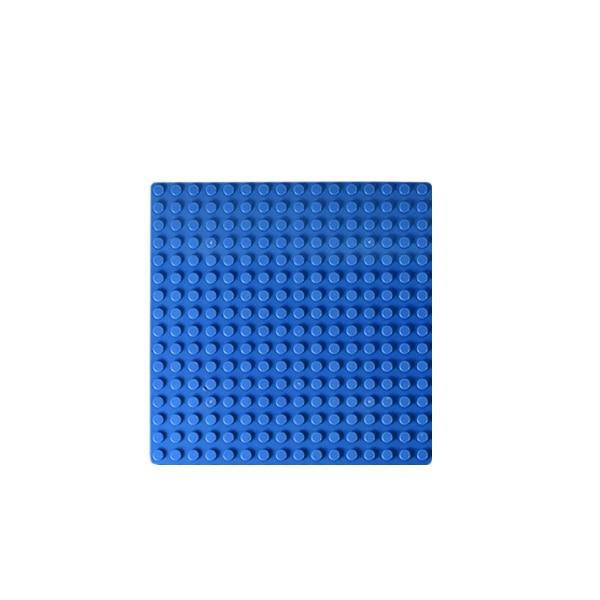LitoMagic Plaque de base empilable fonctionne avec Lego, Kre-O et autres  blocs de taille normale. Plateforme robuste pour briques de construction et  table d'exposition. Lot de 4 grandes planches grises de 25,4