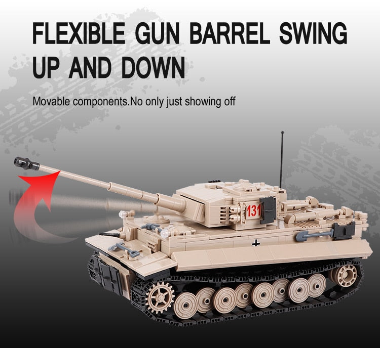 Ww2 Blocs de construction de chars militaires, char blindé de type S Modèle  de véhicule de combat principal Ensemble de briques compatible avec Lego  Technic Tank, kit Moc pour Ki